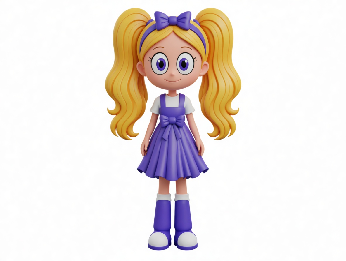 Blonde Girl Figurine free 3D printable STL