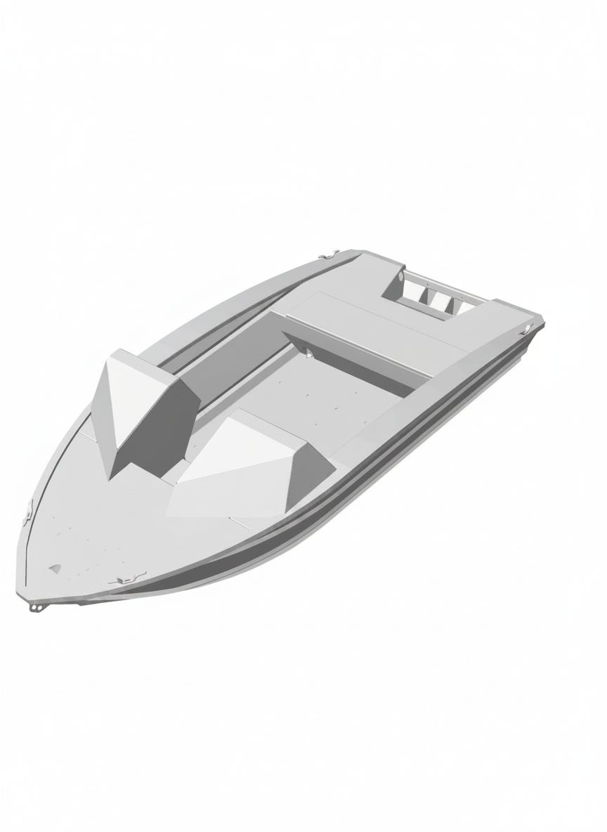 Fishing Jon Boat Model free 3D printable STL