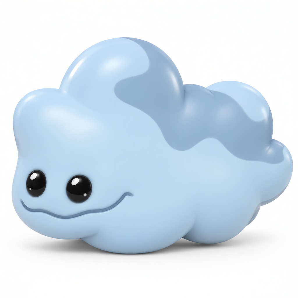 Cute Cloud Figurine free 3D printable STL