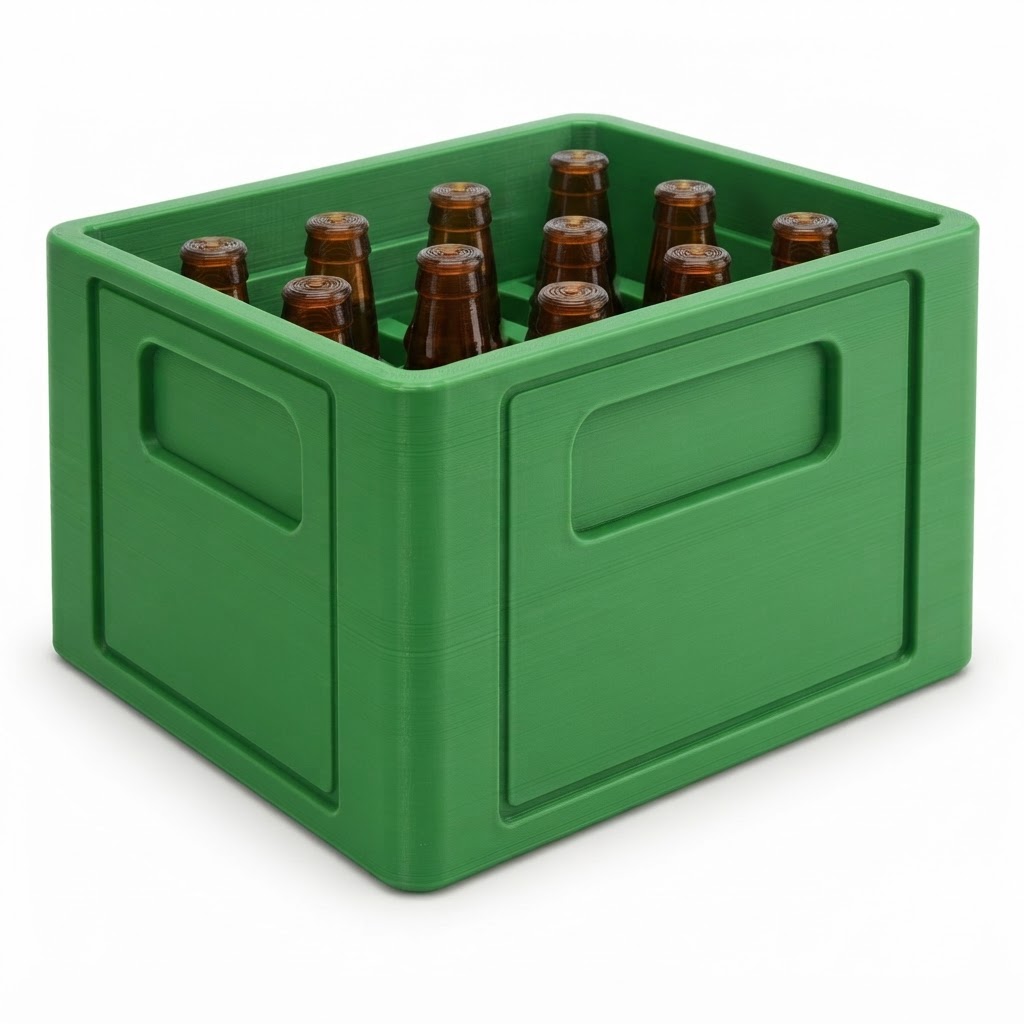 Beer Crate Model free 3D printable STL