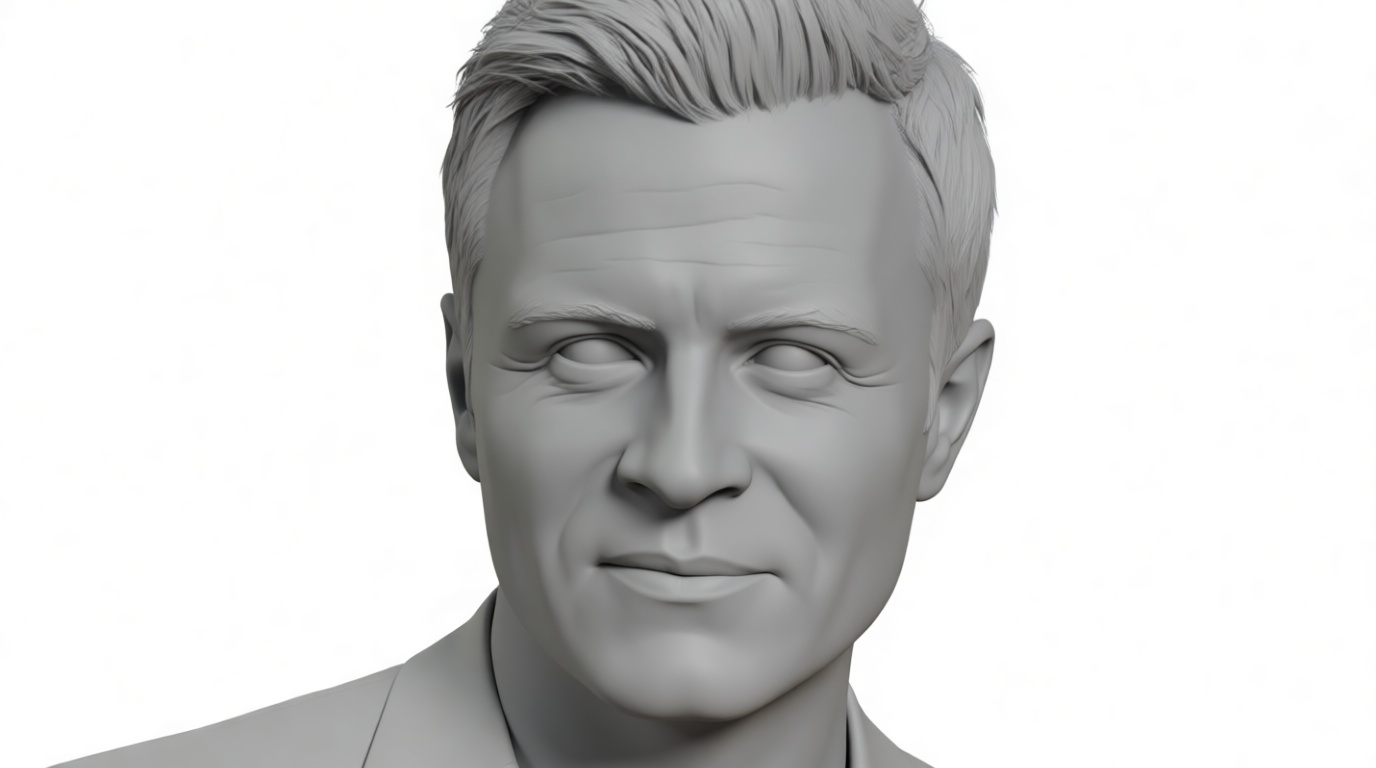 Brad Pitt Bust free 3D printable STL