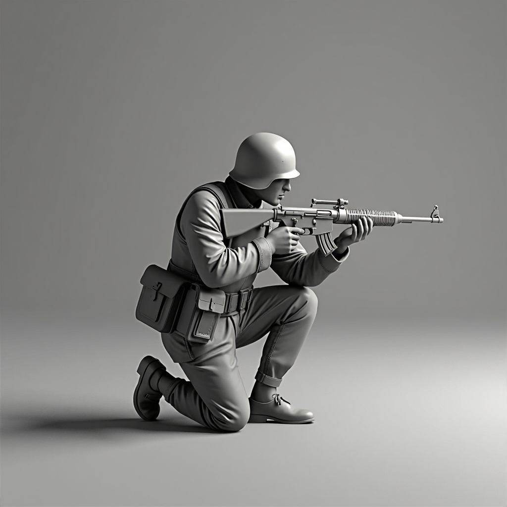 WW2 German Paratrooper Figurine free 3D printable STL