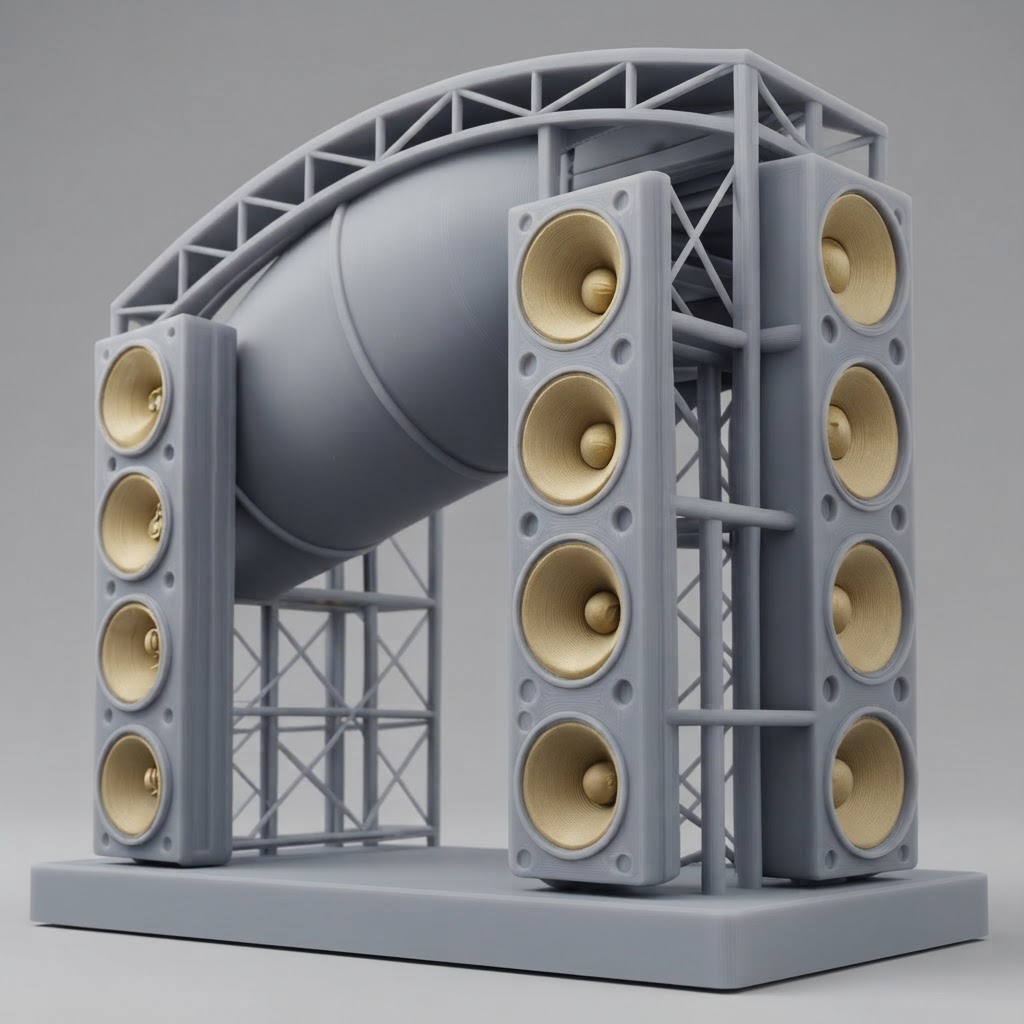 Loudspeaker Wall Model free 3D printable STL
