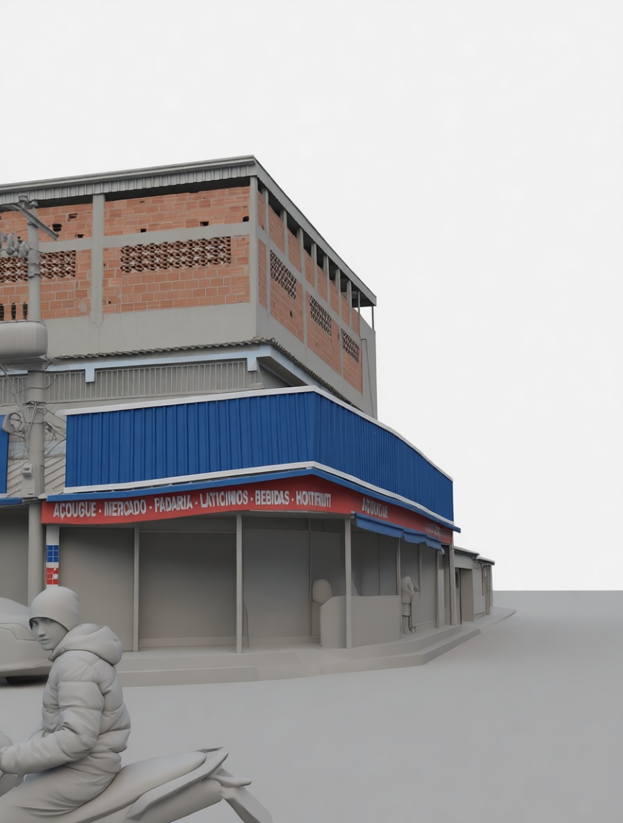 Brazilian Corner Store Model free 3D printable STL
