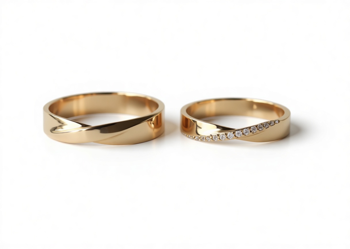 Gold Wedding Rings free 3D printable STL