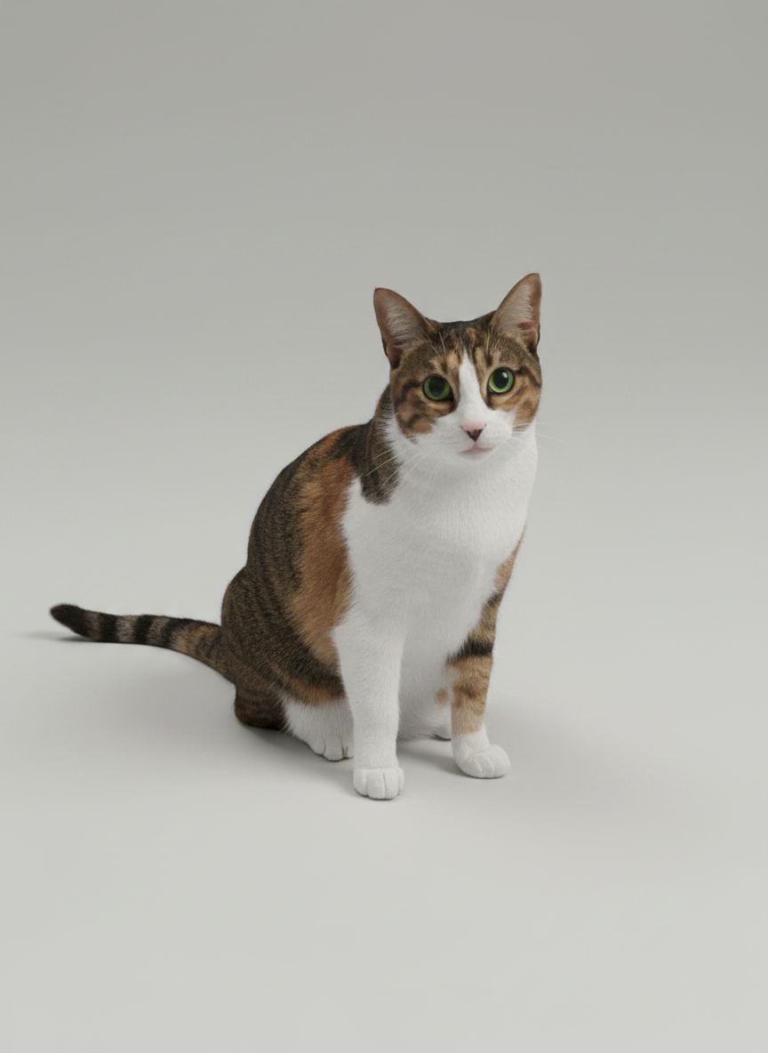 Calico Cat Figurine free 3D printable STL
