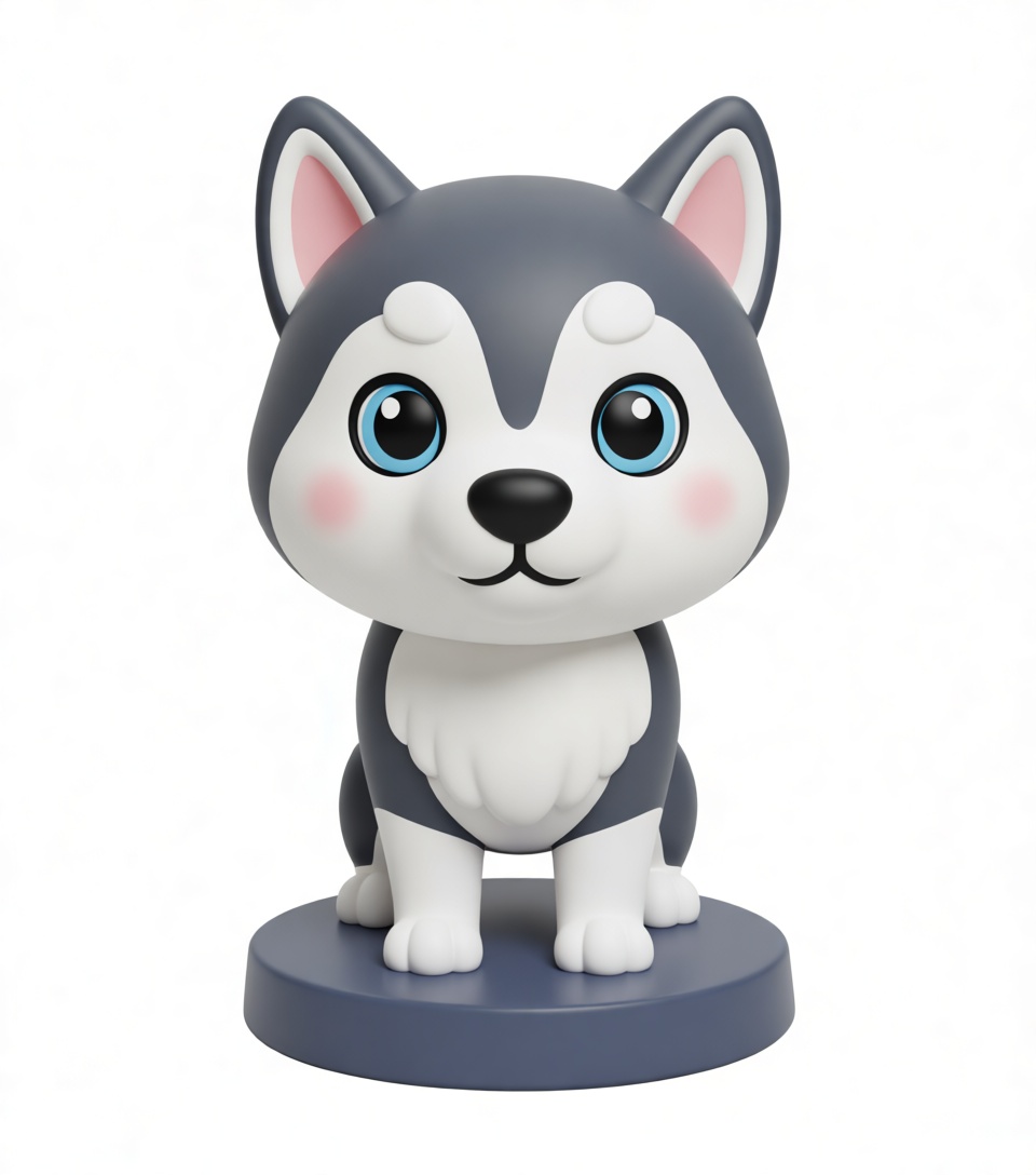 Husky Dog Figurine free 3D printable STL