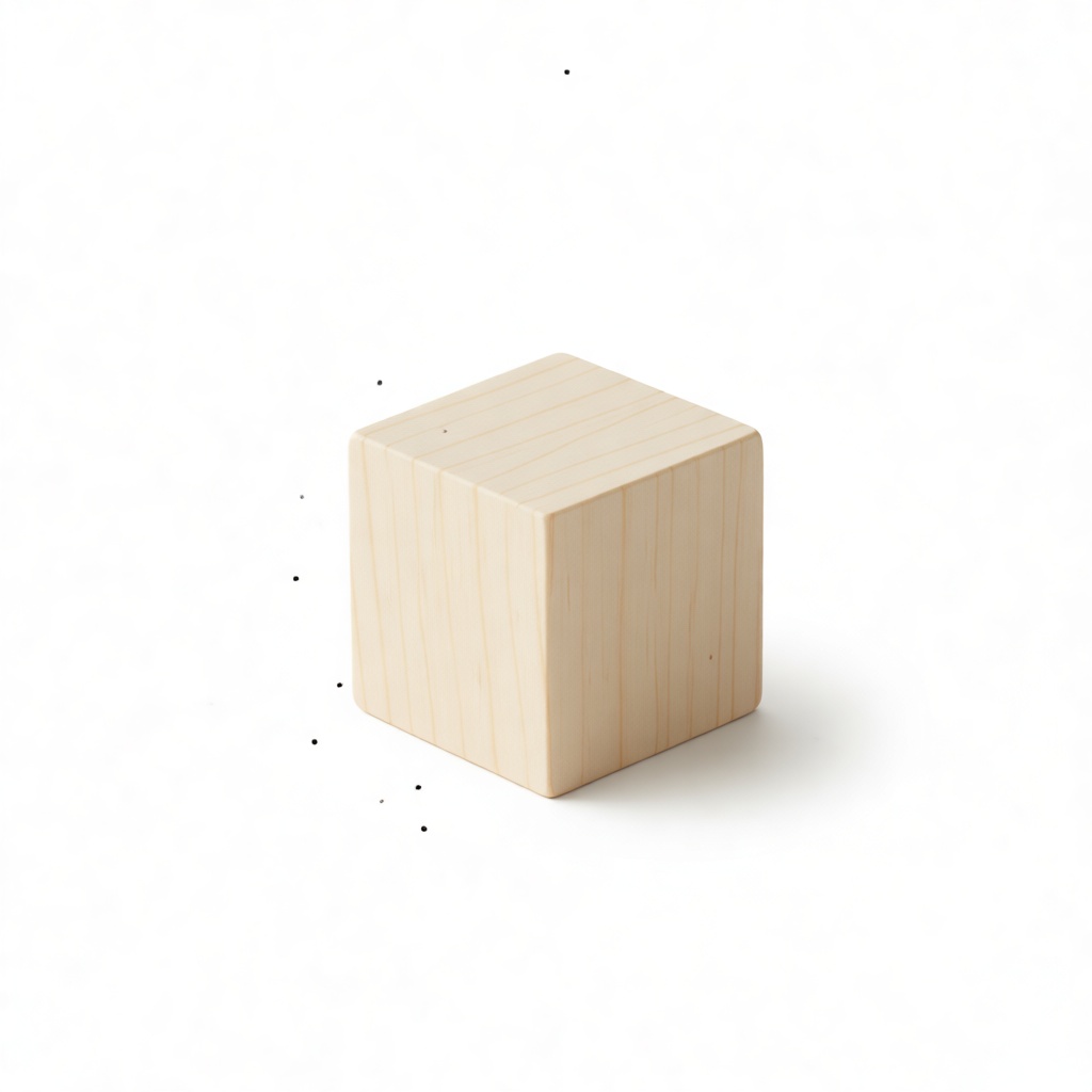 Wooden Cube Model free 3D printable STL