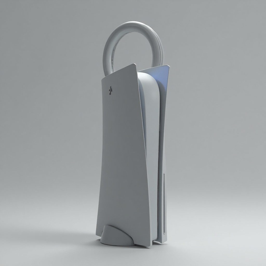 PS5 Console Keychain free 3D printable STL