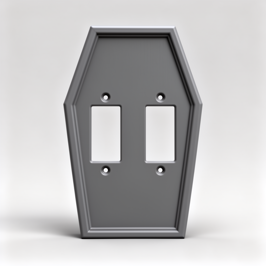 Coffin Rocker Switch Plate free 3D printable STL