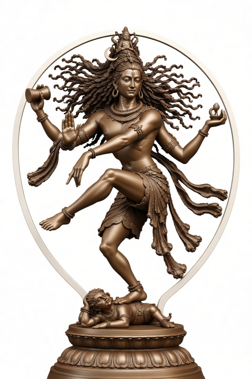 Shiva Nataraja Statue free 3D printable STL