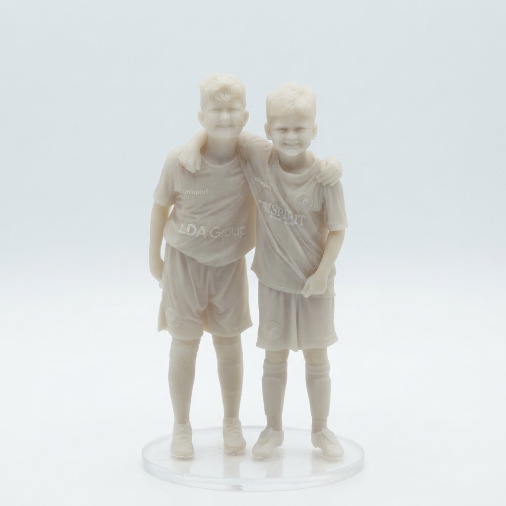 Two Boys Soccer Figurine free 3D printable STL
