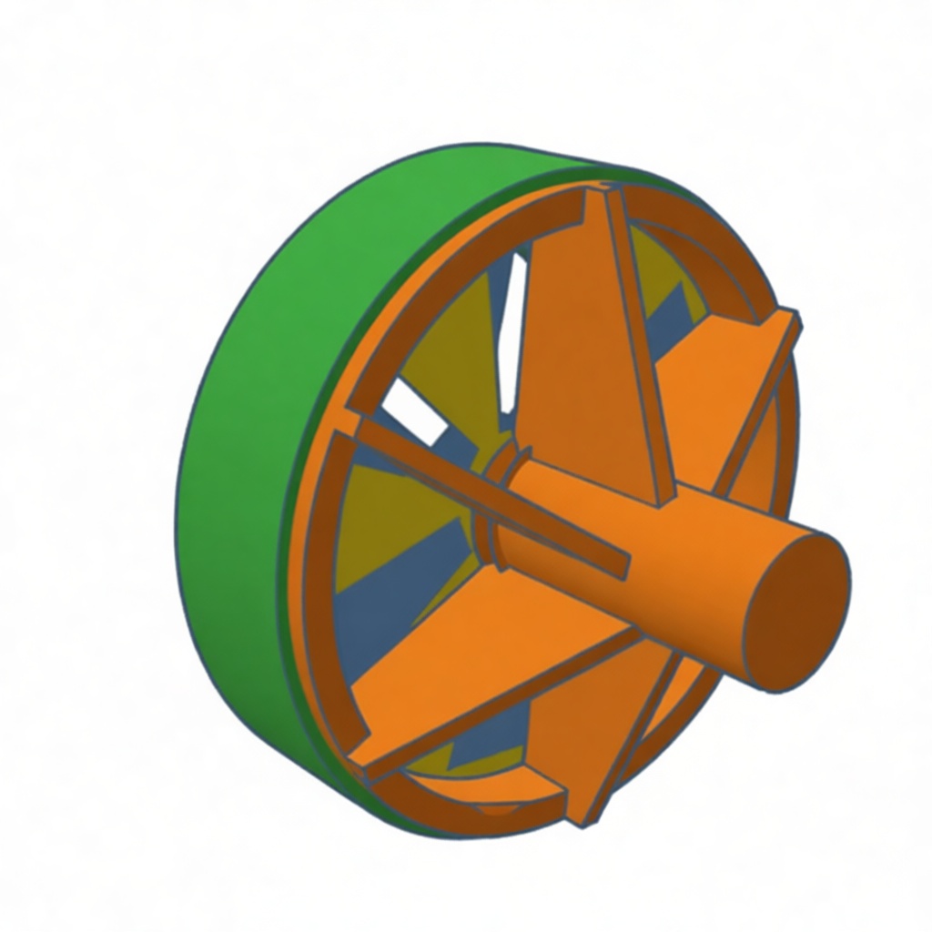 Turbine Impeller Model free 3D printable STL