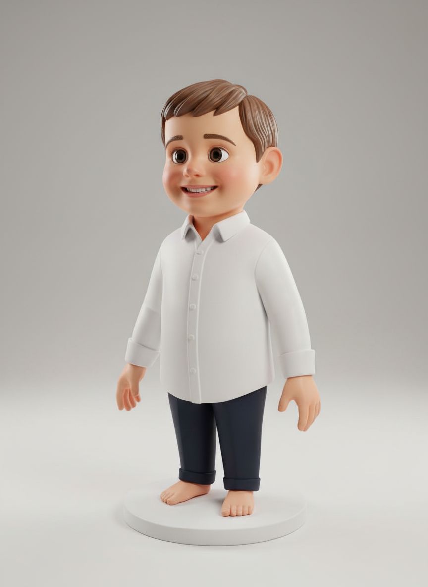 Cute Boy Figurine free 3D printable STL