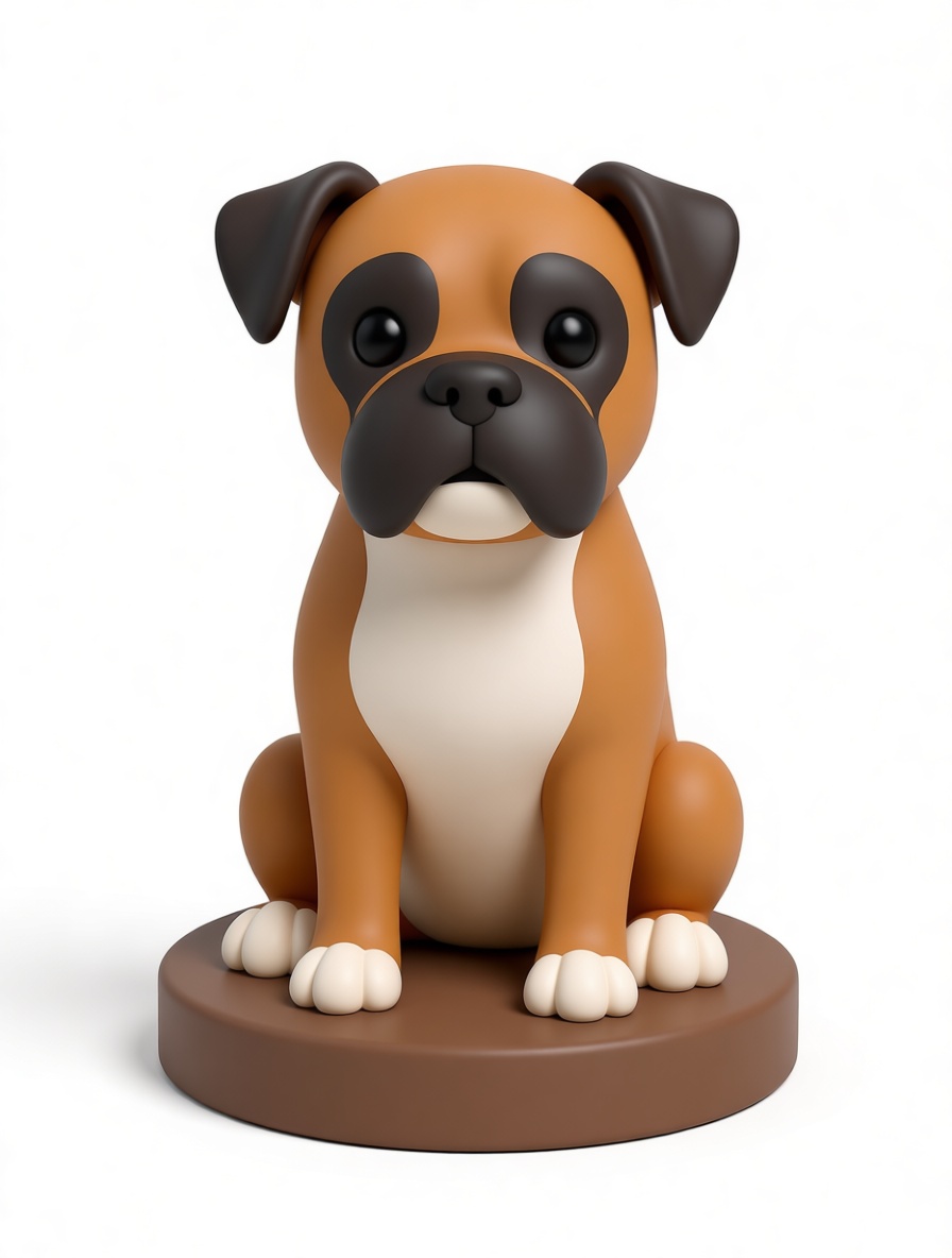 Boxer Dog Figurine free 3D printable STL