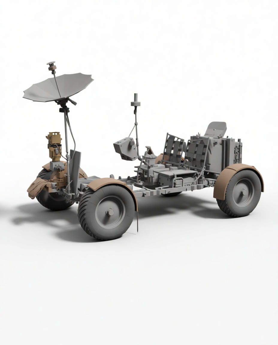 Lunar Roving Vehicle Model free 3D printable STL