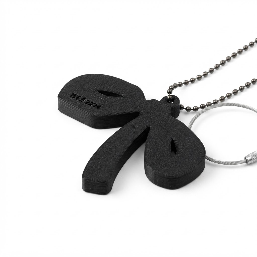 Mushroom Keychain Pendant free 3D printable STL