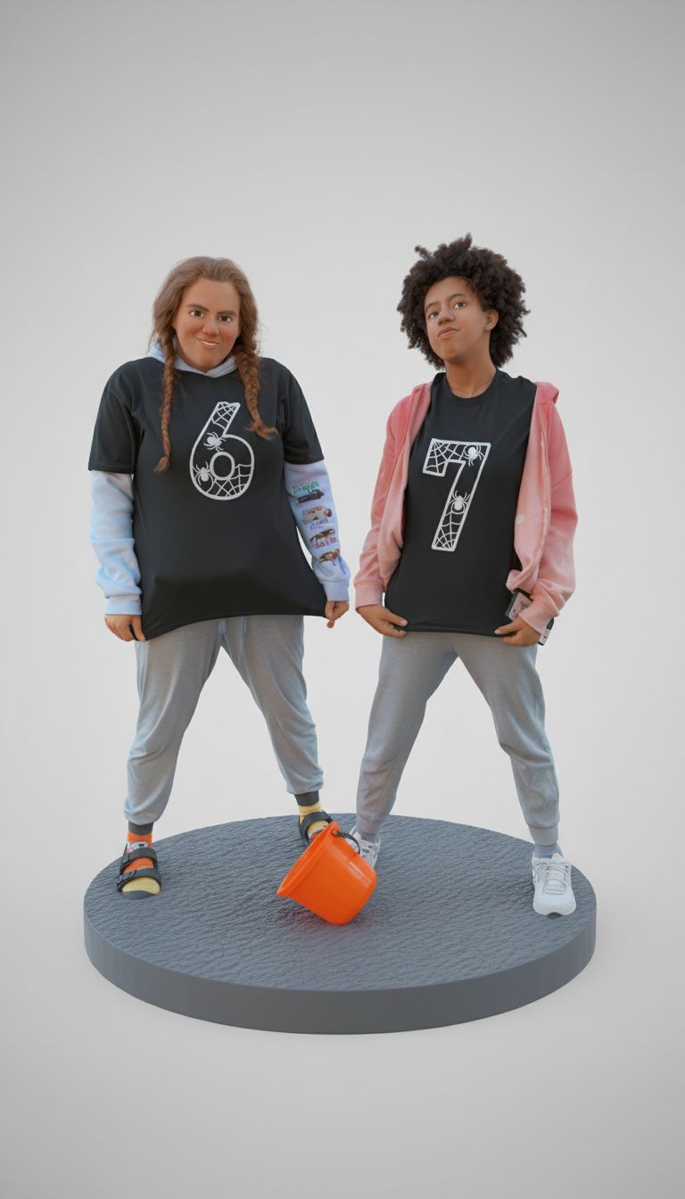 Stylish Casual Duo free 3D printable STL
