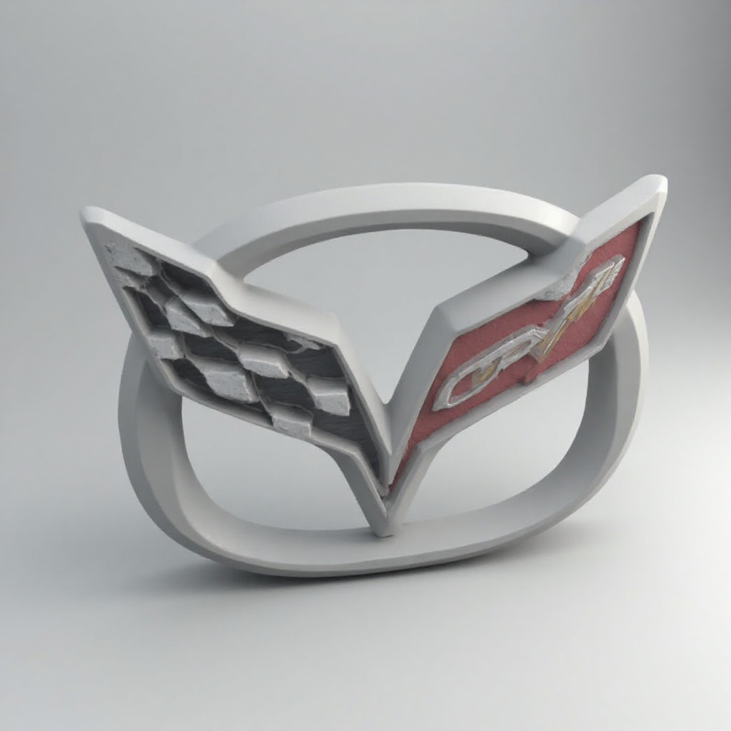 Mazda Corvette Emblem free 3D printable STL