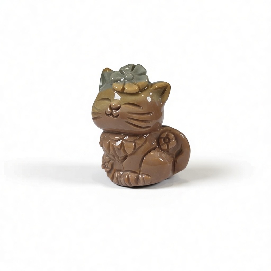 Smiling Cat Figurine free 3D printable STL