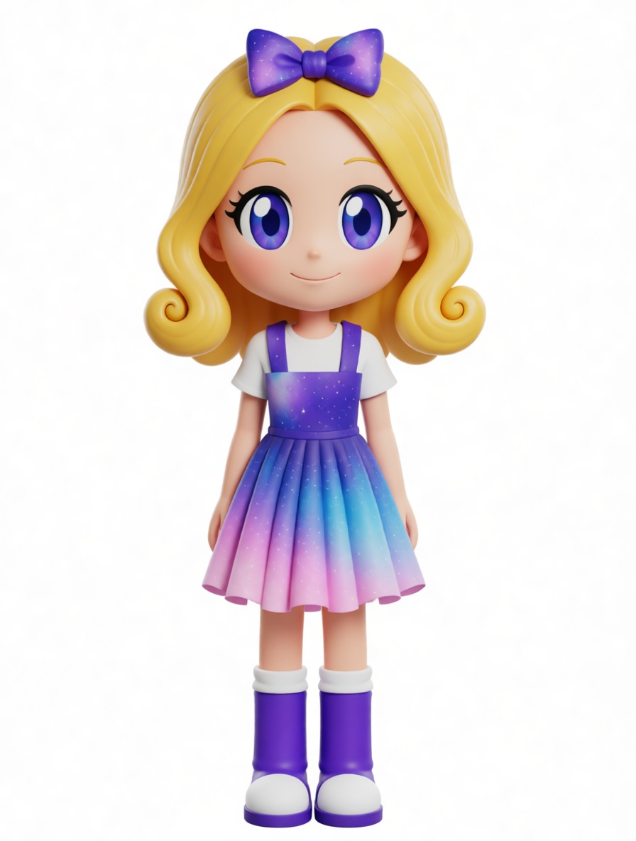 Blonde Girl Figurine free 3D printable STL