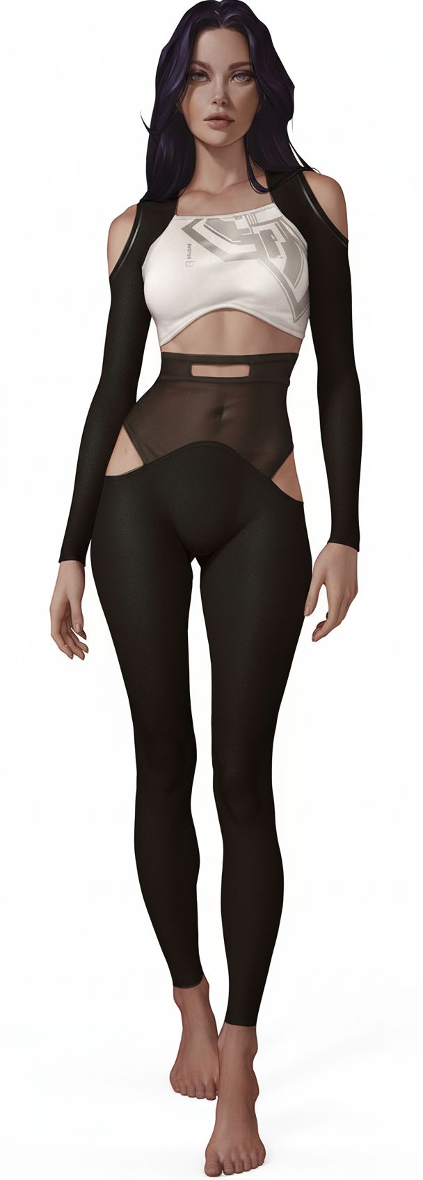Futuristic Female Figurine
