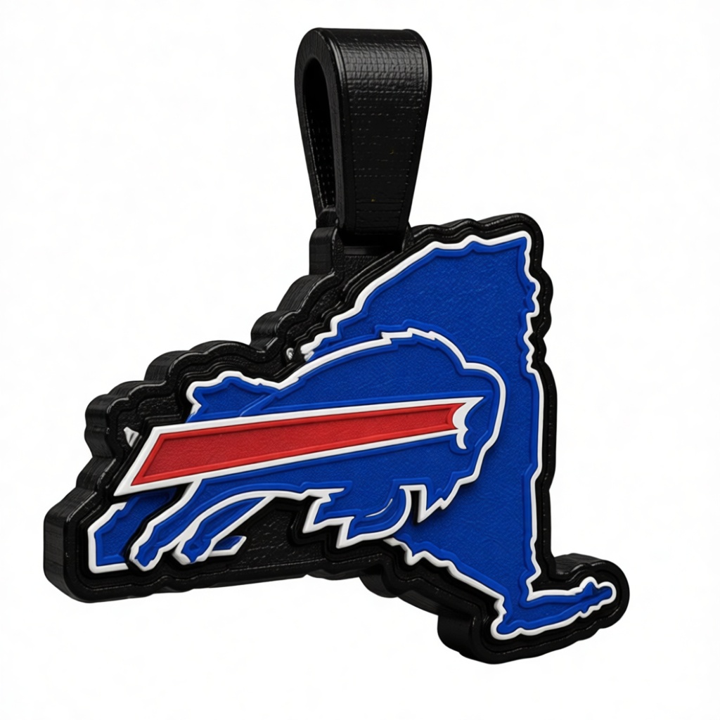 Buffalo Bills New York Keychain free 3D printable STL
