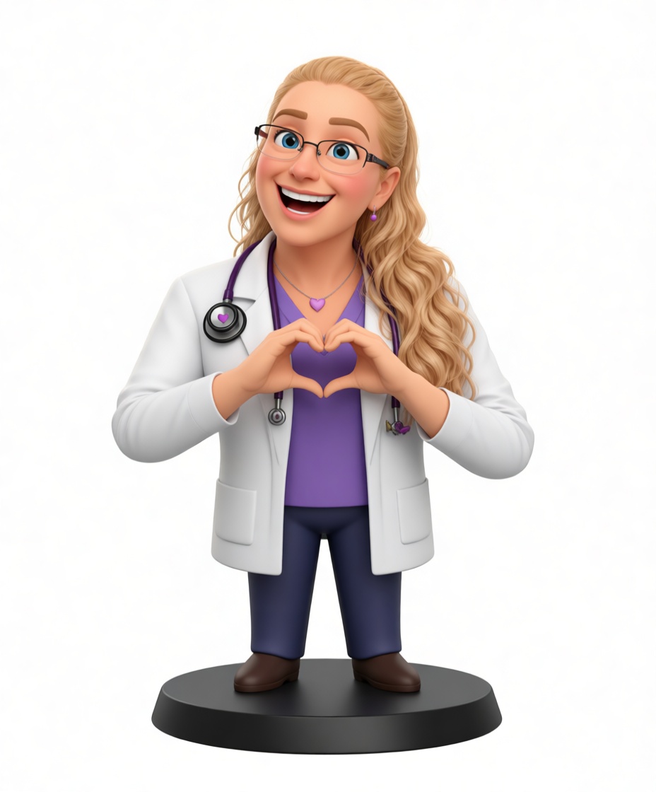 Female Doctor Figurine free 3D printable STL