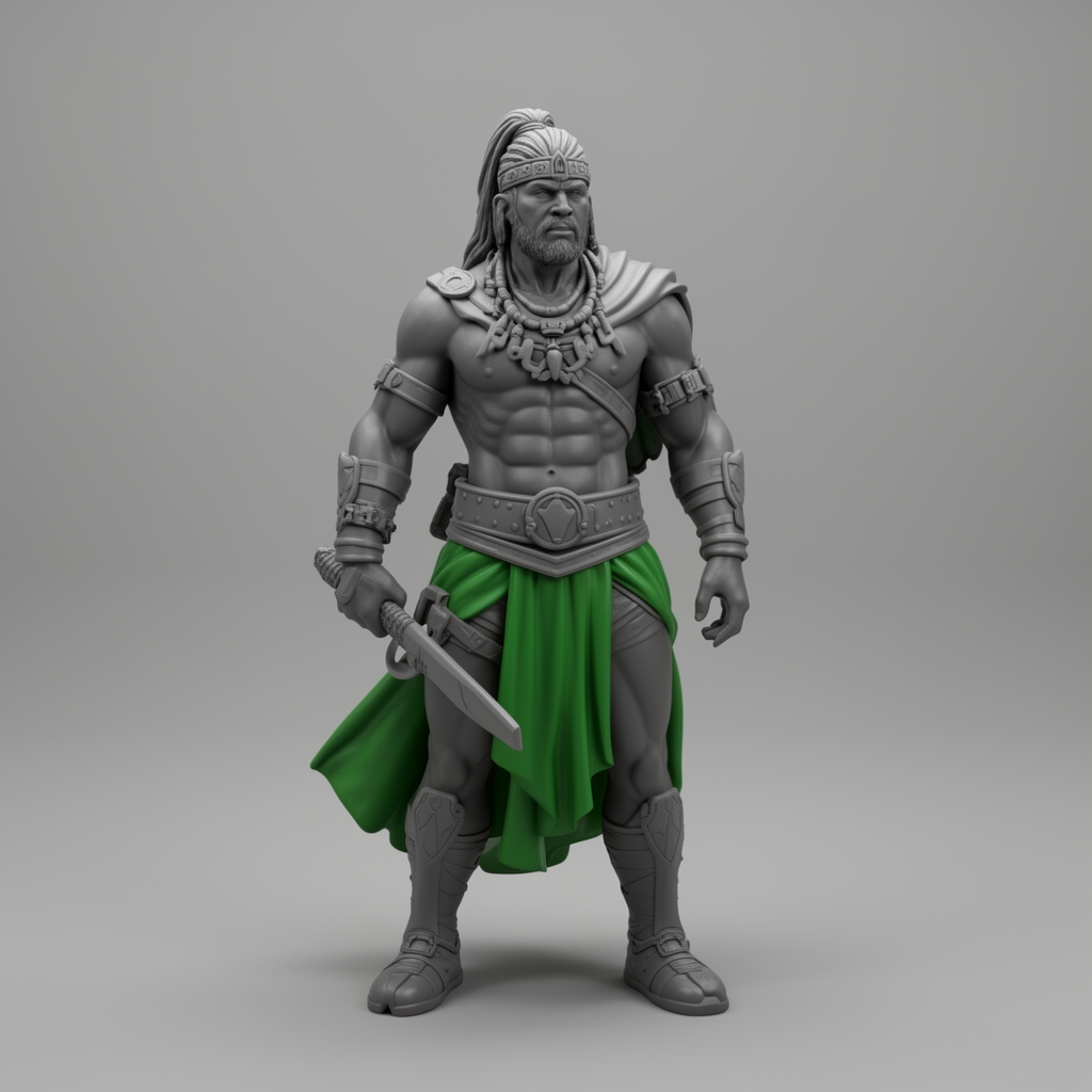 Oggun Warrior Figurine free 3D printable STL