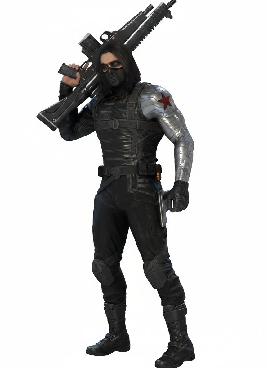 Winter Soldier Figurine free 3D printable STL