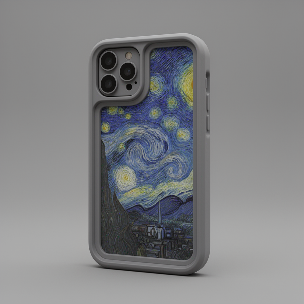 Starry Night iPhone Case free 3D printable STL
