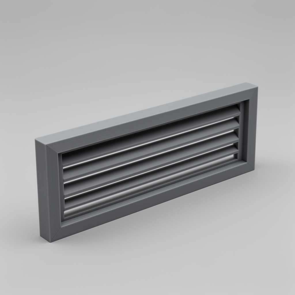 Flat Vent Grille free 3D printable STL