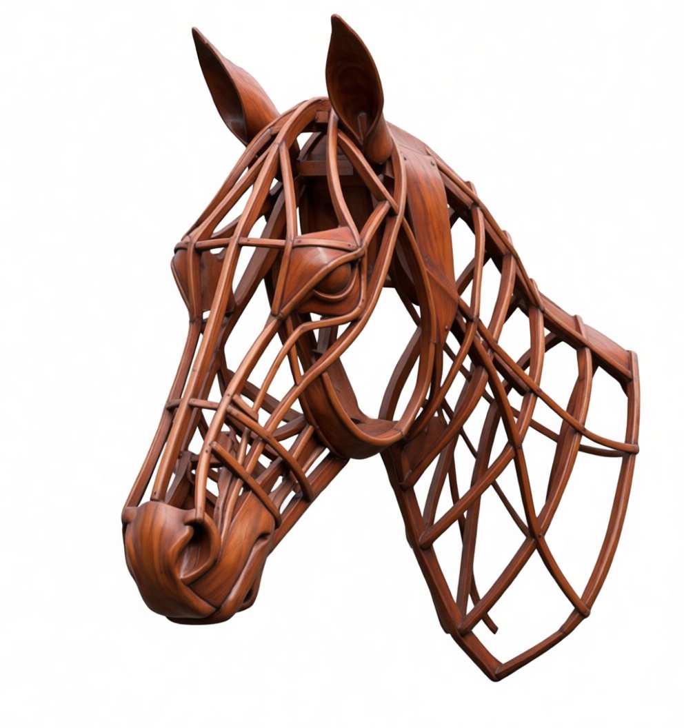 Horse Head Sculpture free 3D printable STL