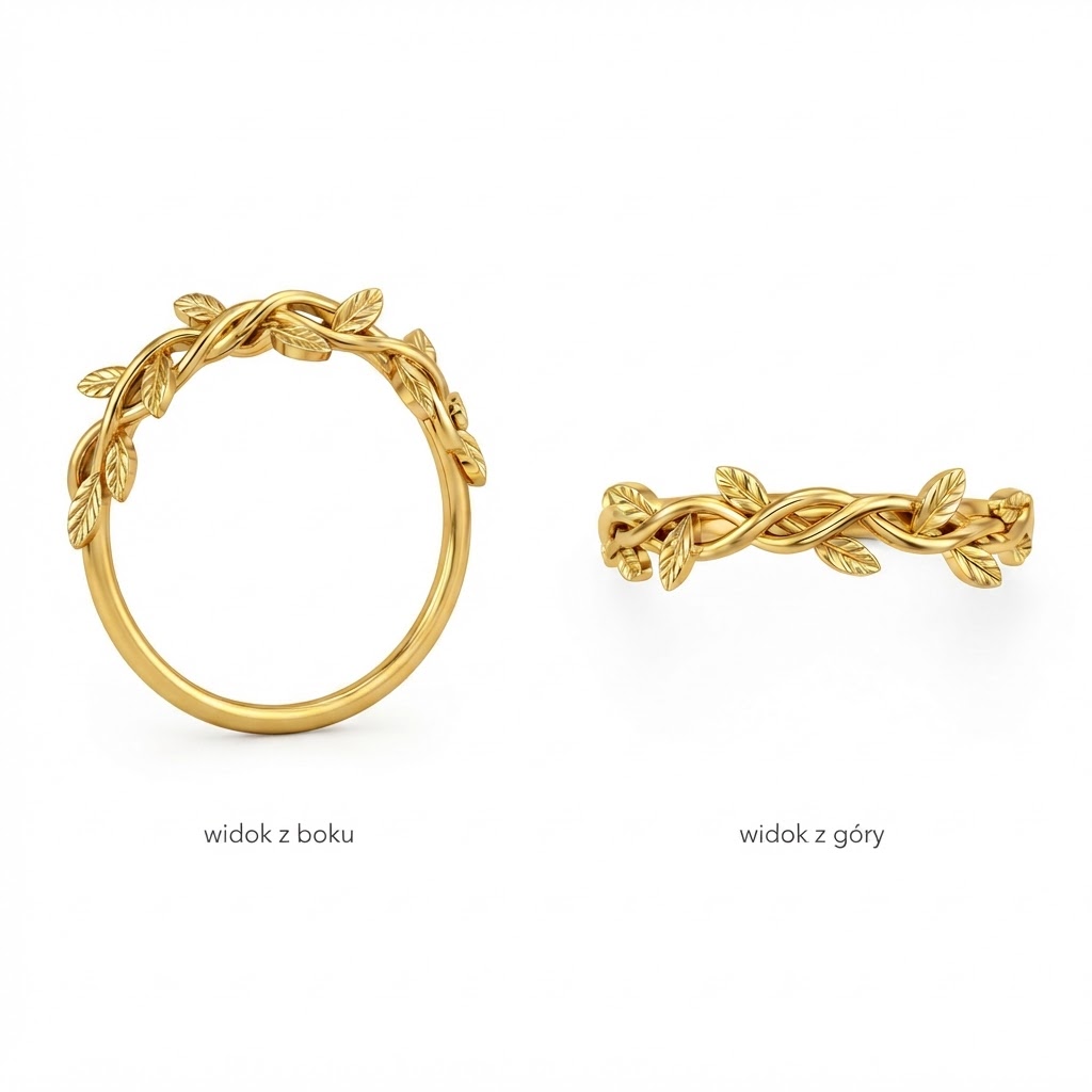 Vine Leaf Ring free 3D printable STL