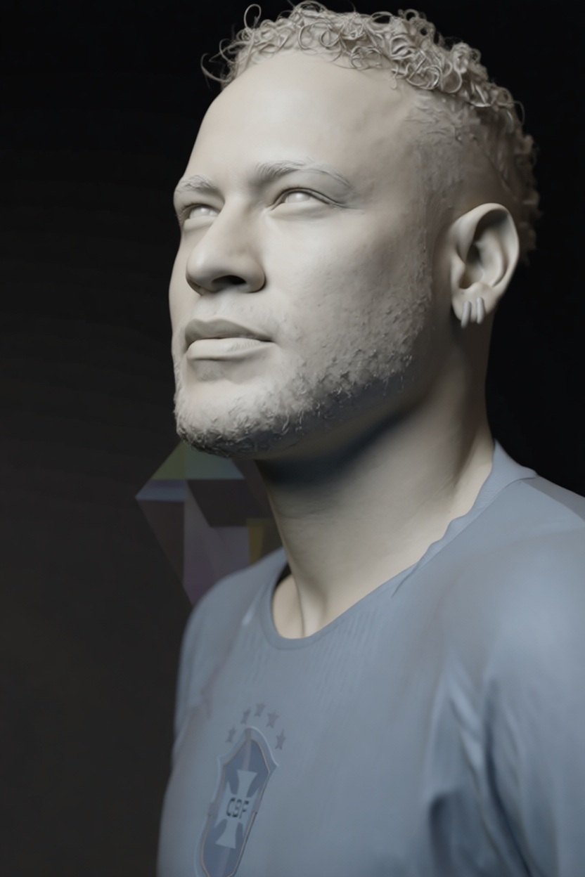Neymar Jr Bust free 3D printable STL