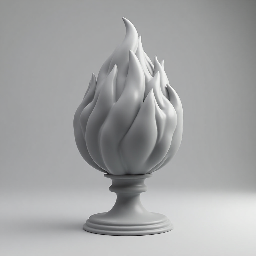 Flame Ball Sculpture free 3D printable STL