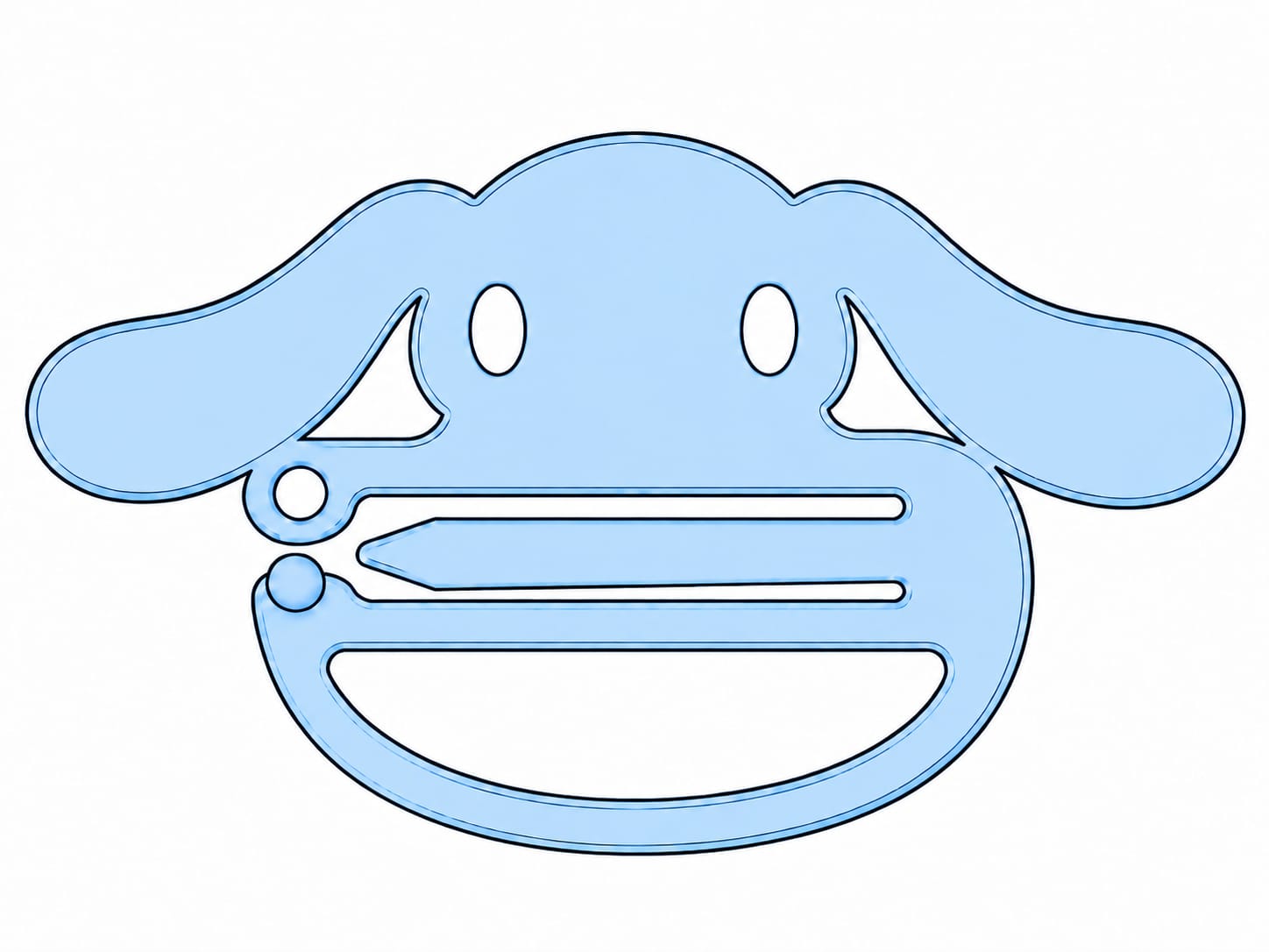 Cinnamoroll Face Cookie Cutter free 3D printable STL