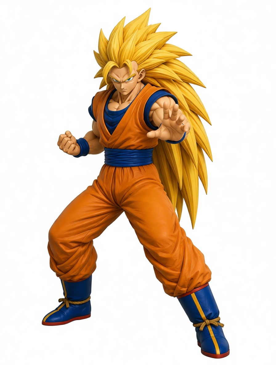Goku Super Saiyan 3 Figurine free 3D printable STL
