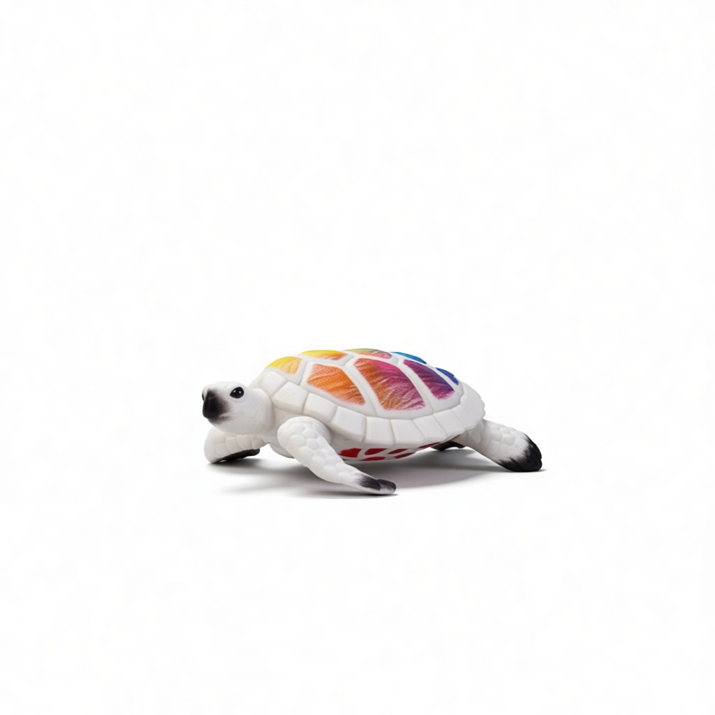 Rainbow Sea Turtle Figurine free 3D printable STL