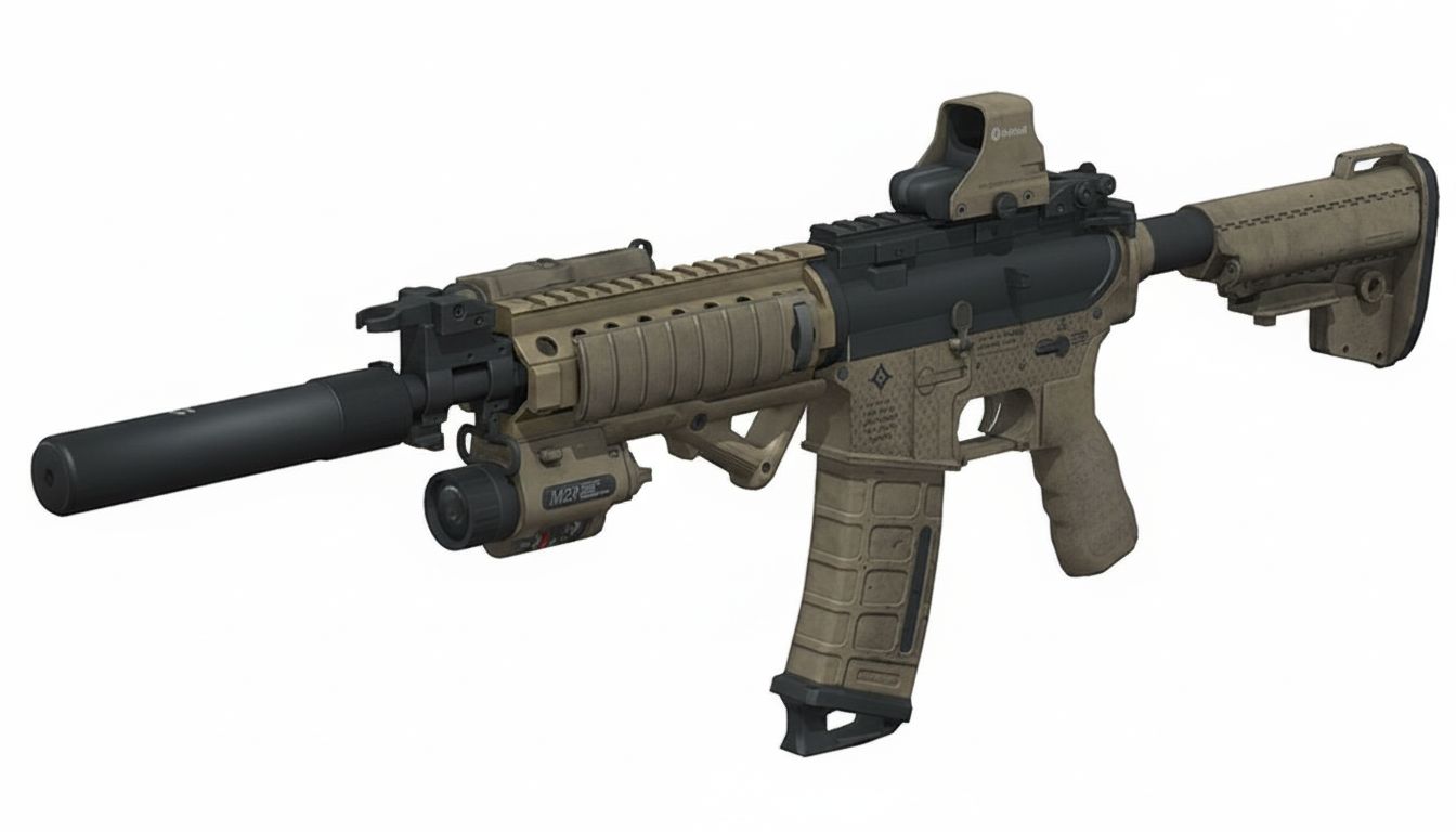 M4A1 Carbine Model free 3D printable STL