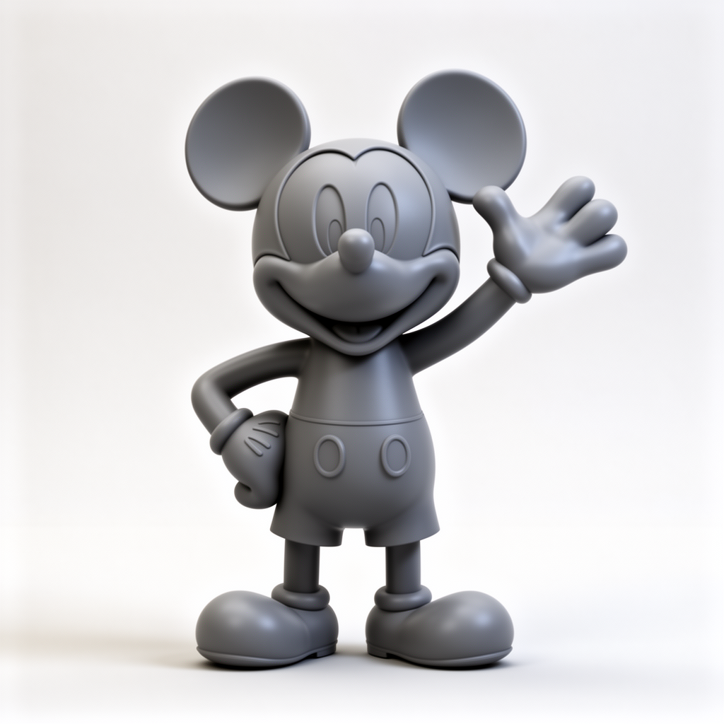 Mickey Mouse Figurine free 3D printable STL