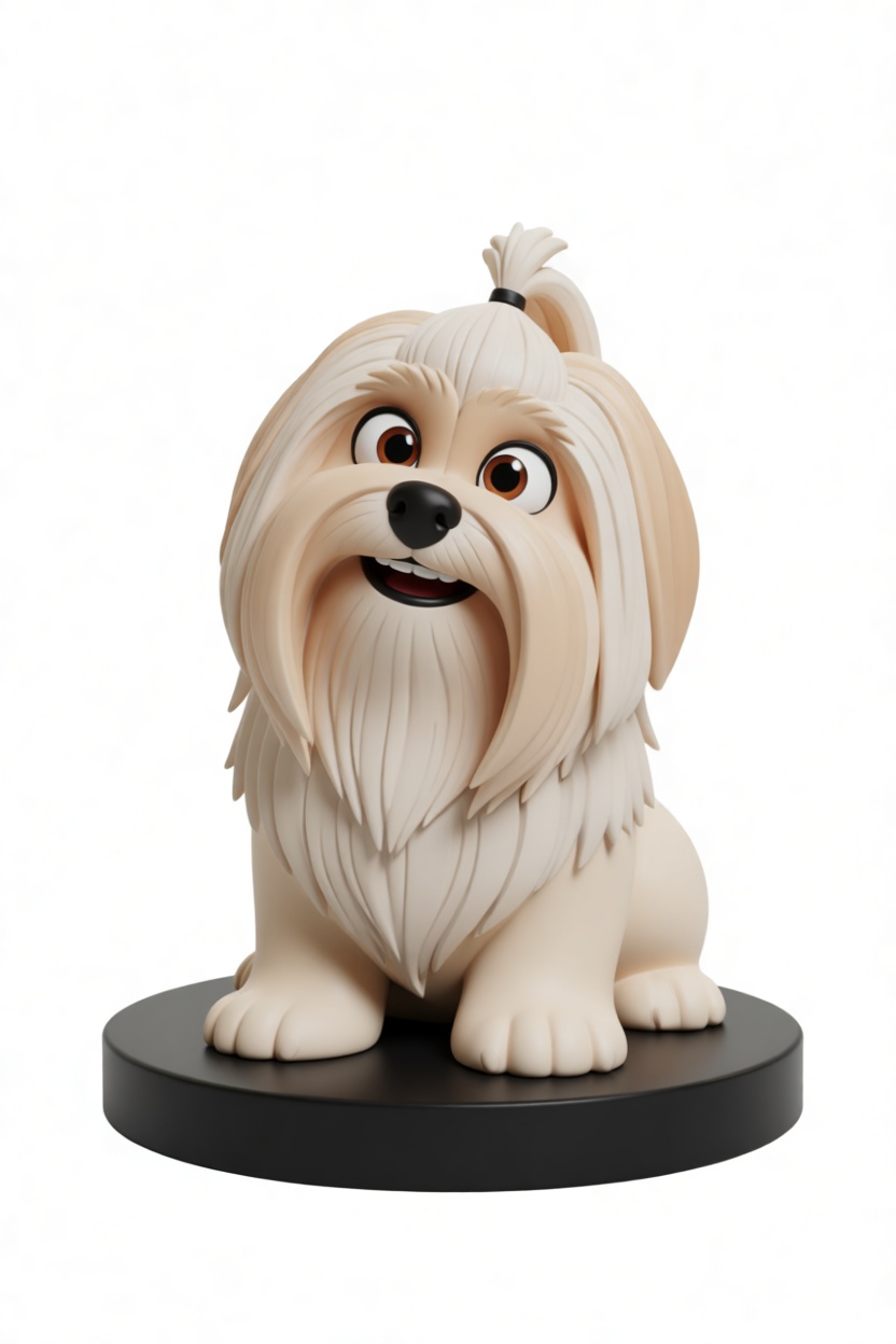 Shih Tzu Dog Figurine free 3D printable STL