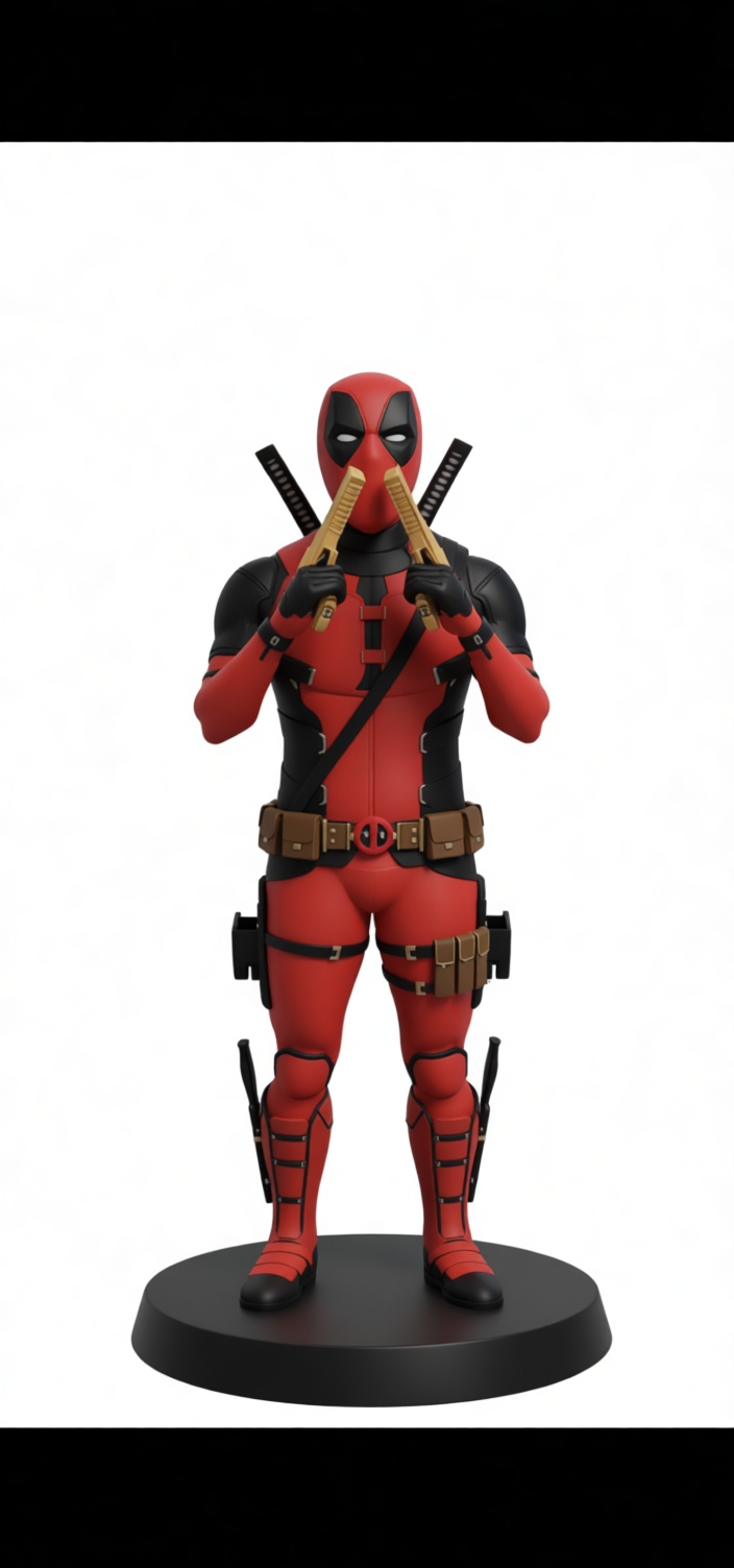 Deadpool Action Figure free 3D printable STL