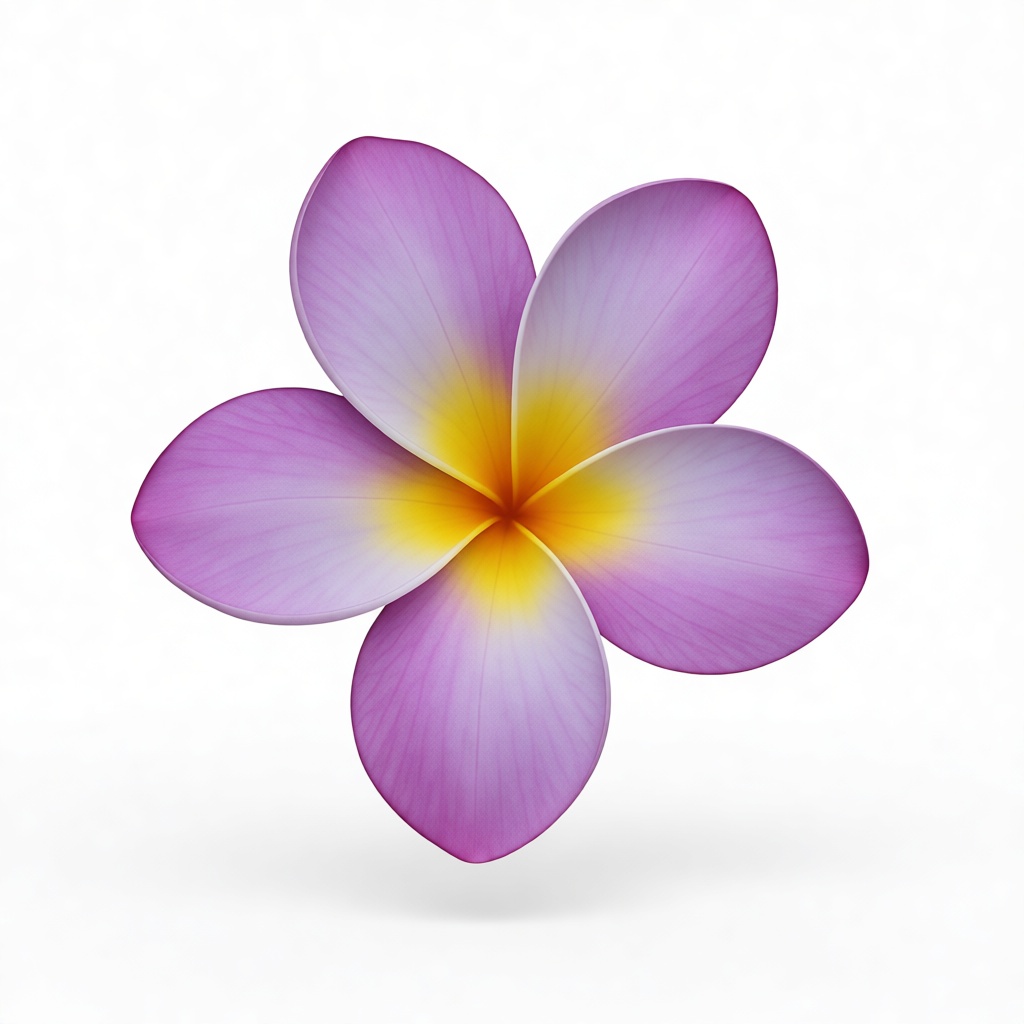 Plumeria Flower Model free 3D printable STL