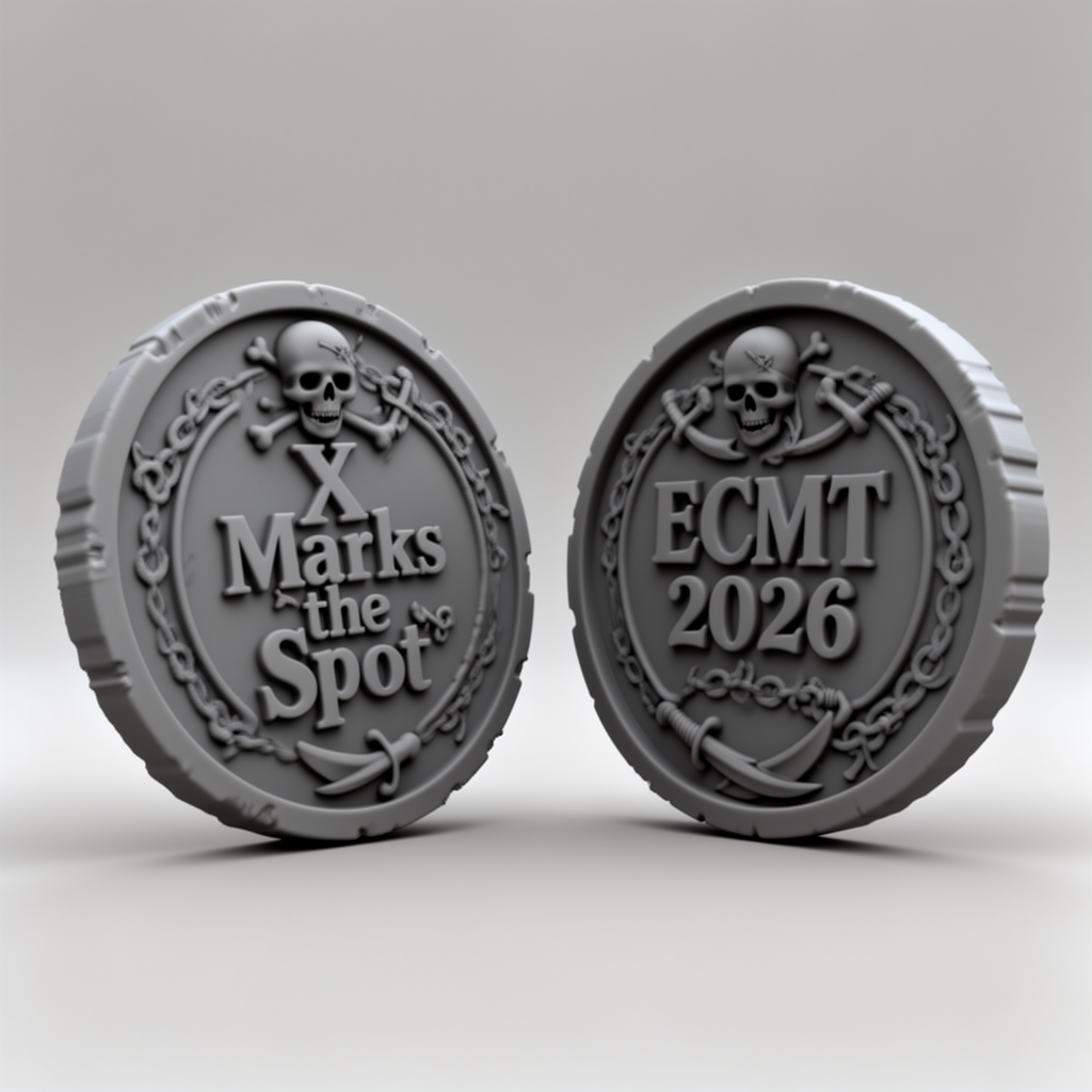 Pirate Coin Figurine free 3D printable STL