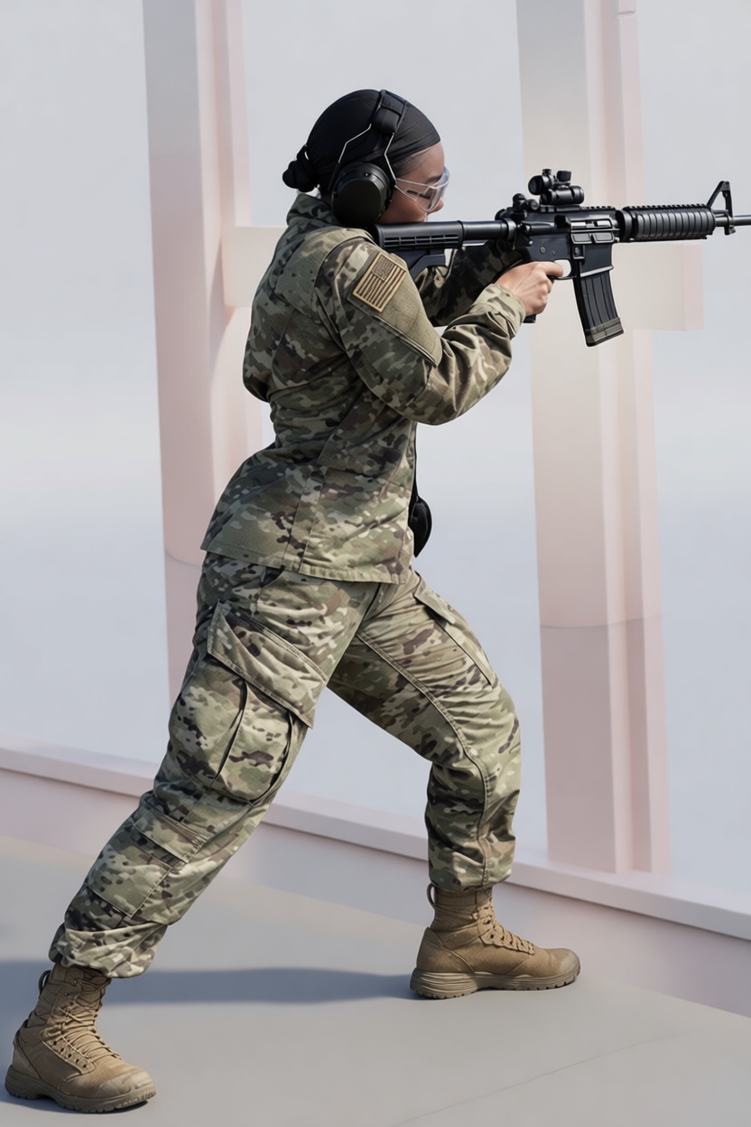 Female Soldier Figurine free 3D printable STL