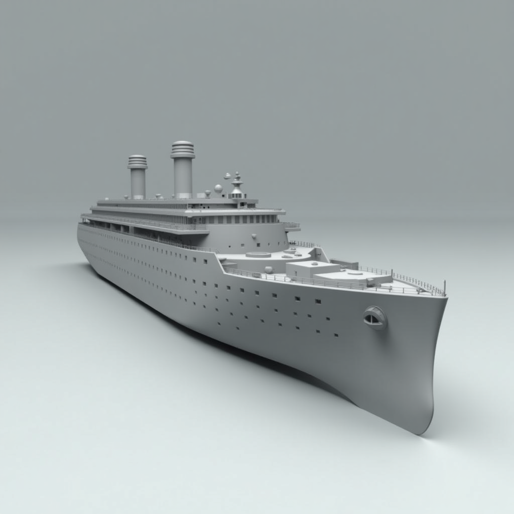 Realistic Sunken Ship Fragment free 3D printable STL