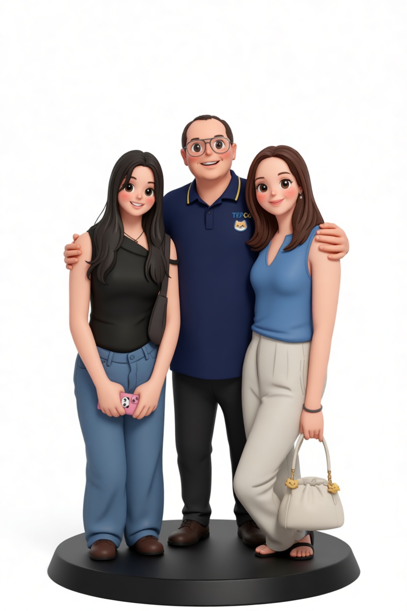Group Figurine Trio free 3D printable STL