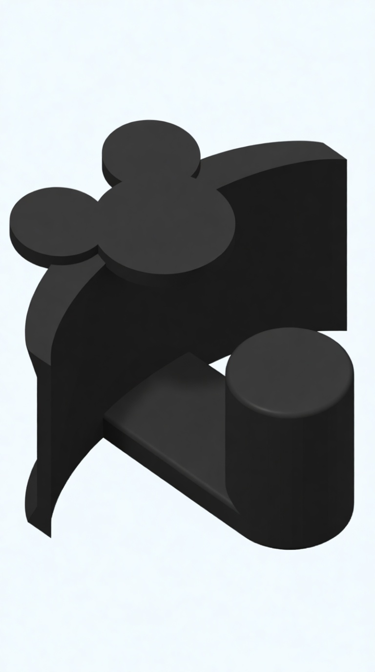 Mickey Mouse Logo Clip free 3D printable STL
