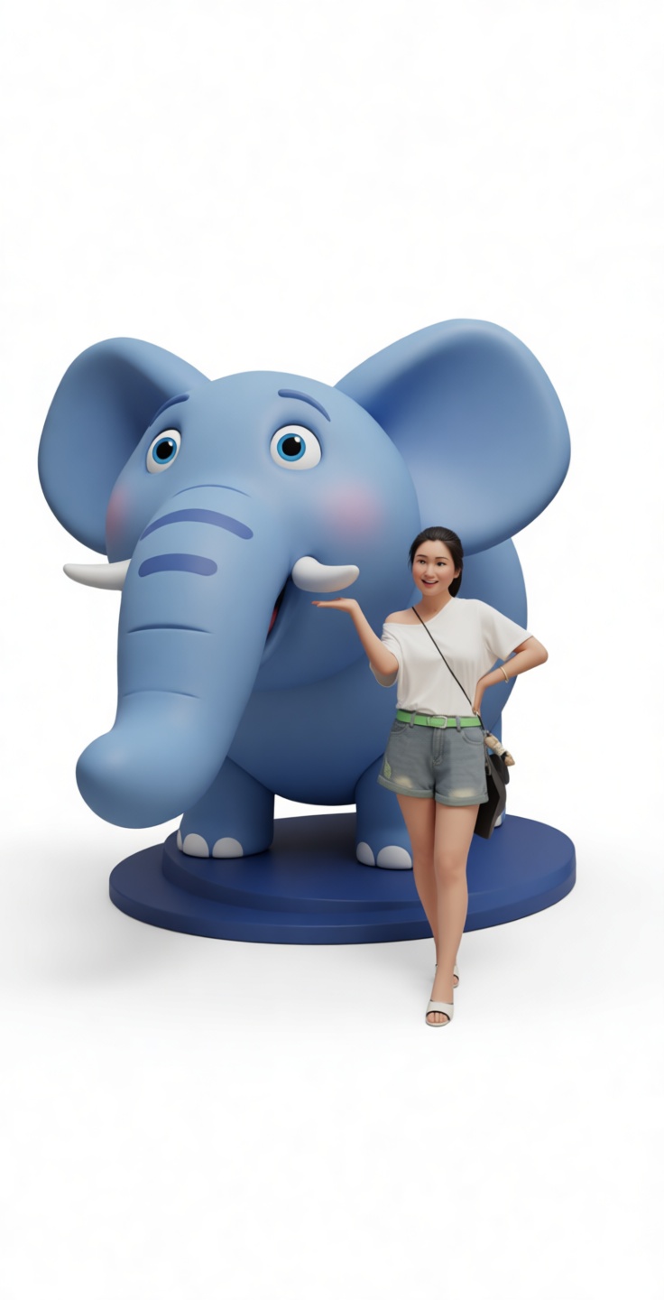 Cartoon Elephant Statue free 3D printable STL